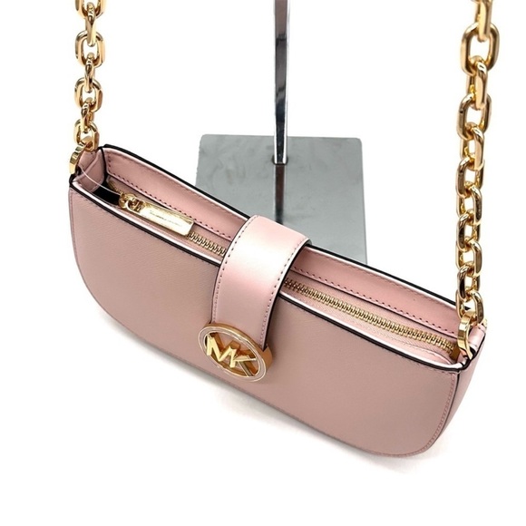 Michael Kors Small Carmen Pouchette
Shoulder Bag Powder Blush - Picture 9 of 10